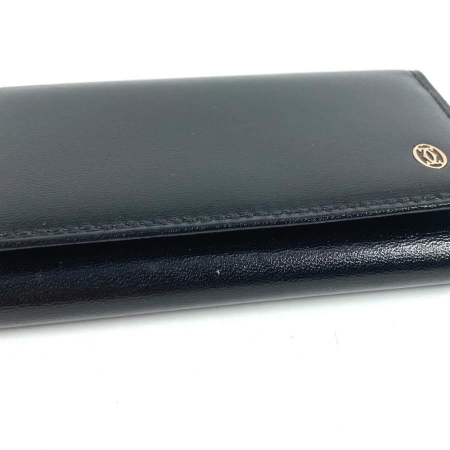 美品 CARTIER カルティエ パシャ ロゴ 6連 6P 鍵 キーケース ブラック ユニセックス【中古】 | Cartier | 02