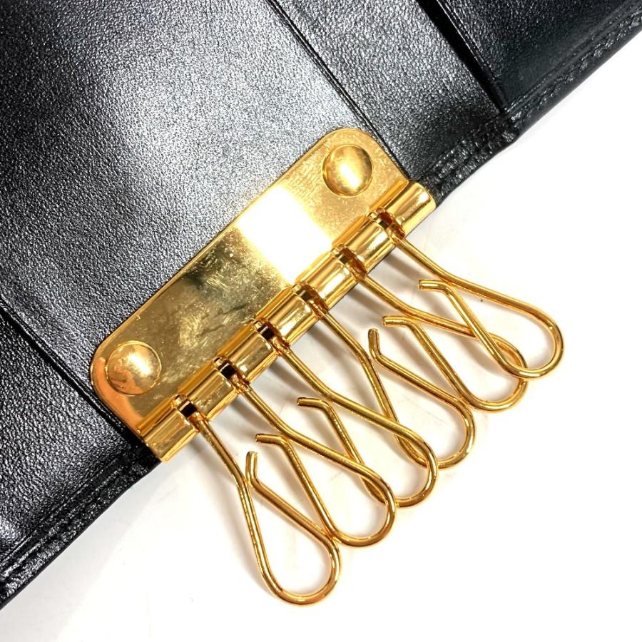 美品 CARTIER カルティエ パシャ ロゴ 6連 6P 鍵 キーケース ブラック ユニセックス【中古】 | Cartier | 08