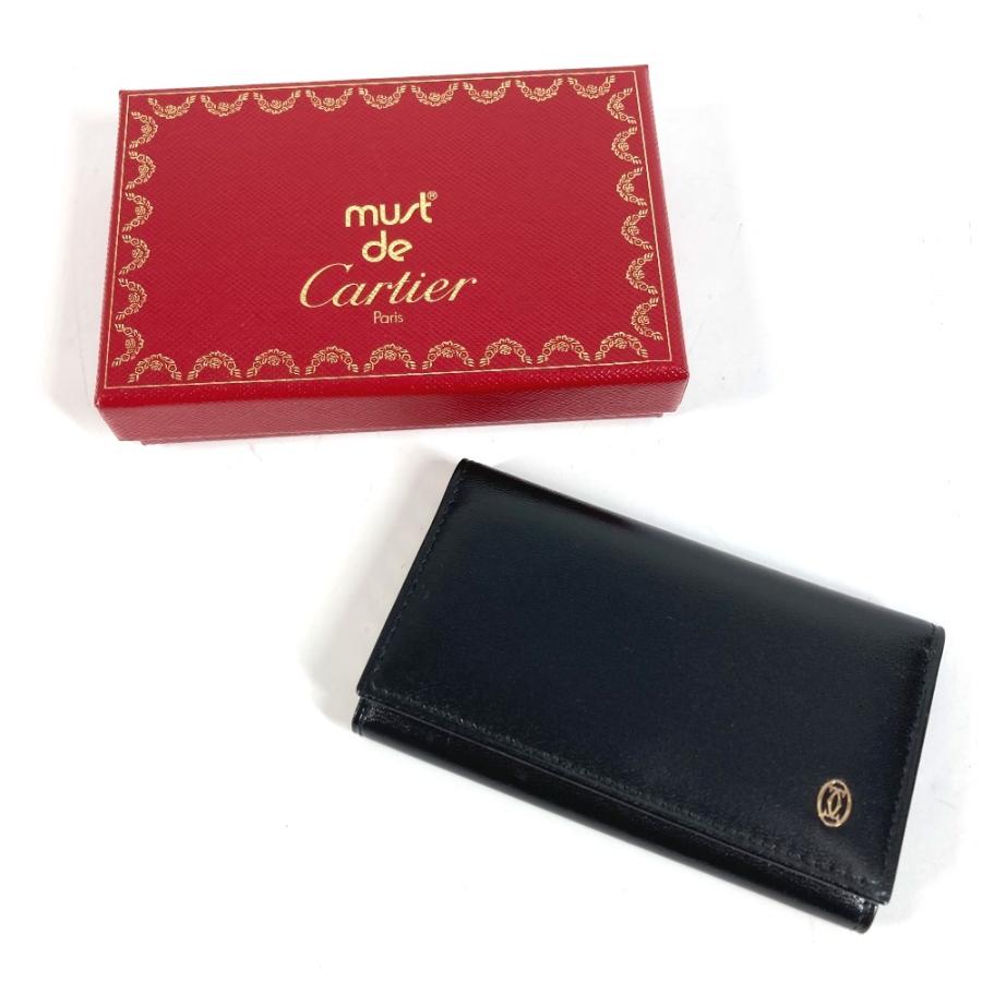 美品 CARTIER カルティエ パシャ ロゴ 6連 6P 鍵 キーケース ブラック ユニセックス【中古】 | Cartier | 09