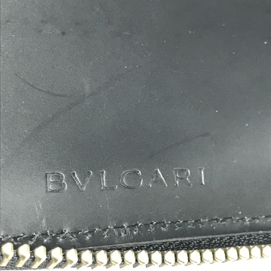 BVLGARI ブルガリ ロゴマニア 総柄 デニム ラウンドファスナー コンパクトウォレット 2つ折り財布 ブルー ユニセックス【中古】 | BVLGARI | 07