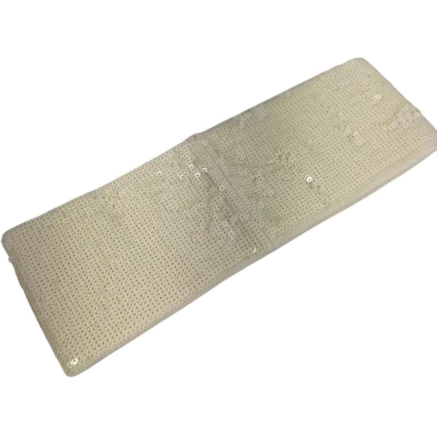 GUCCI グッチ ロゴ GG ヘッドバンド ヘアゴム ヘアアクセサリー スパンコール ヘアバンド ホワイト ユニセックス【中古】 | GUCCI | 02