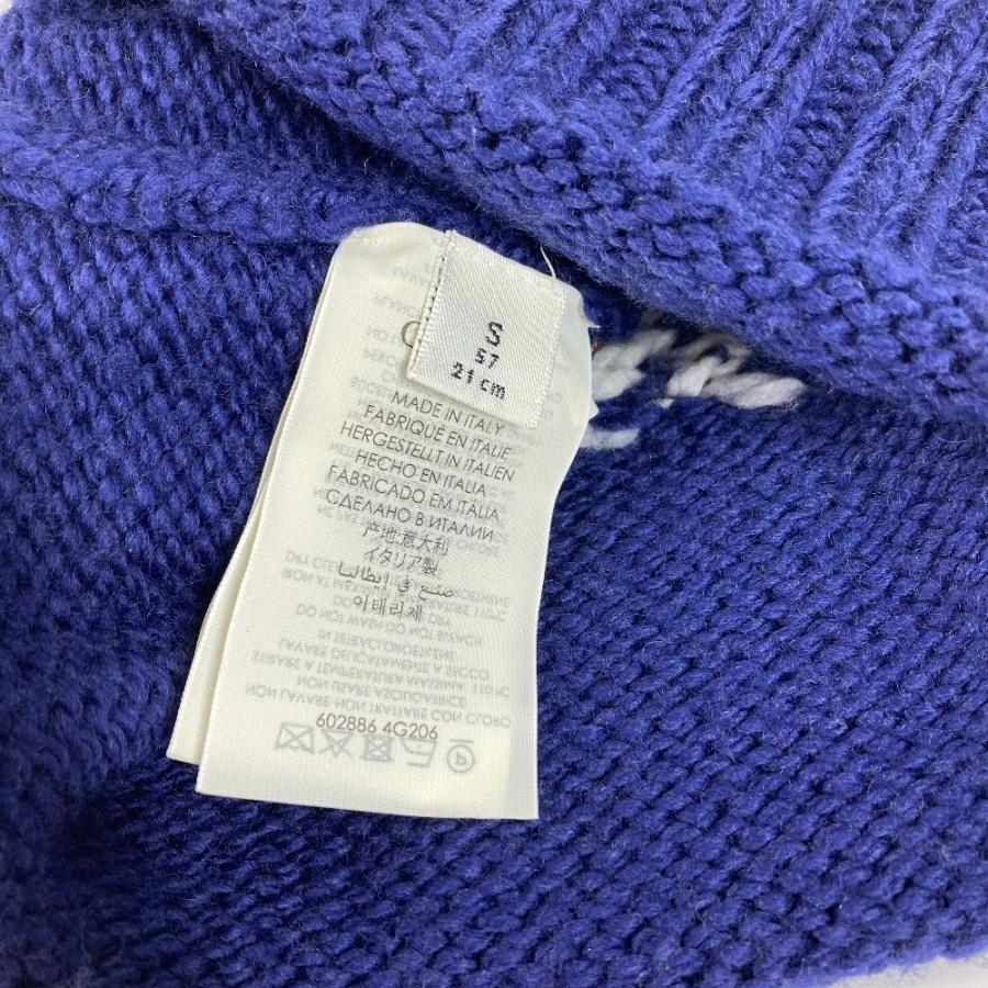 GUCCI グッチ 602886 ロゴ GG ビーニー 帽子 ニット帽 ニットキャップ  ニット帽 ブルー ユニセックス【中古】 | GUCCI | 05