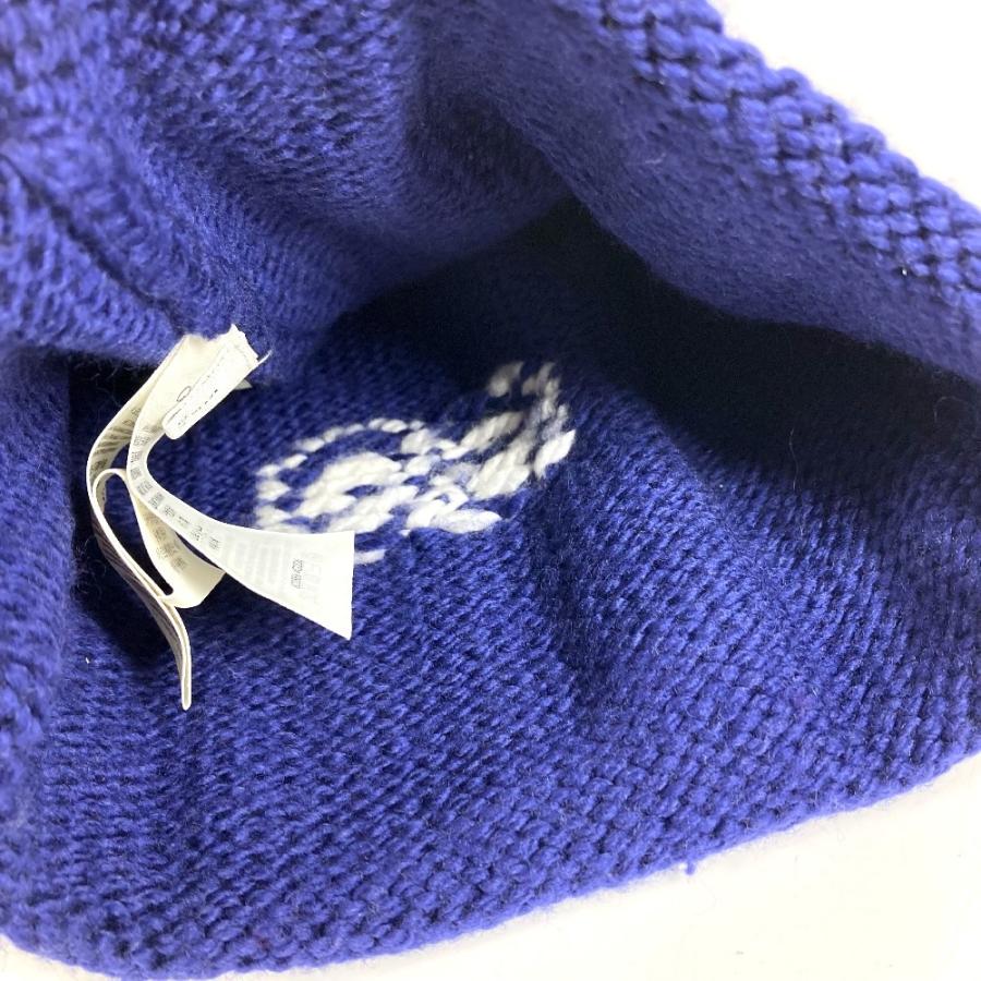 GUCCI グッチ 602886 ロゴ GG ビーニー 帽子 ニット帽 ニットキャップ  ニット帽 ブルー ユニセックス【中古】 | GUCCI | 07