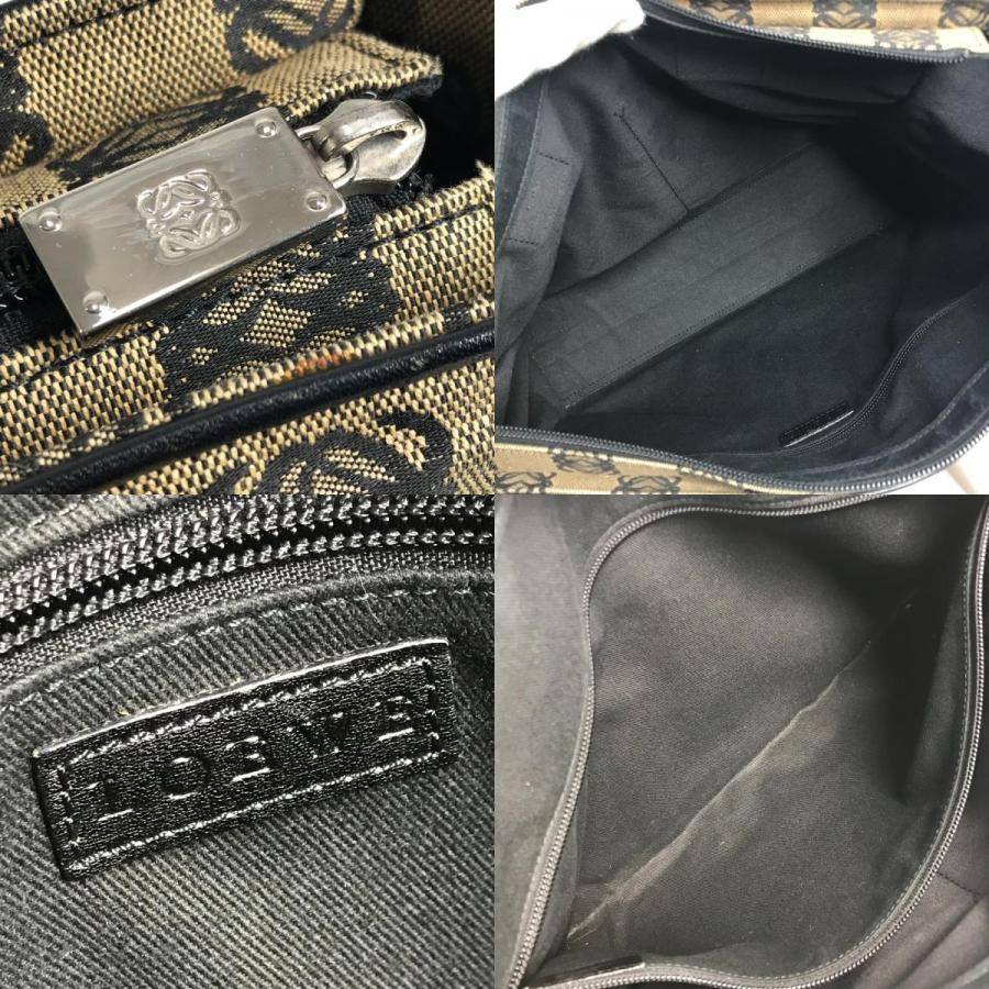 LOEWE ロエベ アナグラム ロゴ ハンドバッグ カバン トートバッグ ビジネスバッグ ブラック ユニセックス【中古】 | LOEWE | 08