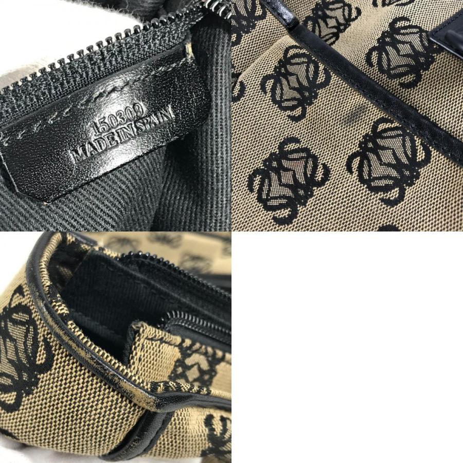 LOEWE ロエベ アナグラム ロゴ ハンドバッグ カバン トートバッグ ビジネスバッグ ブラック ユニセックス【中古】 | LOEWE | 09
