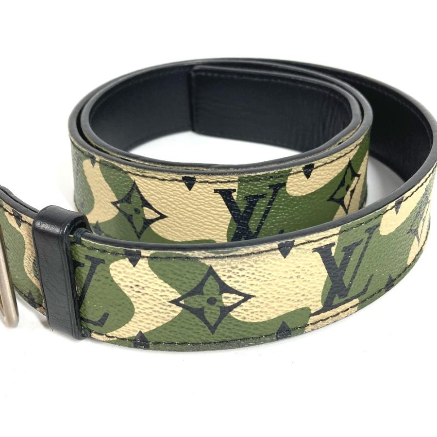 LOUIS VUITTON ルイヴィトン M9646U サンチュール モノグラモフラージュ カモフラ 迷彩 村上隆 TM ベルト カーキ メンズ【中古】 | LOUIS VUITTON | 02