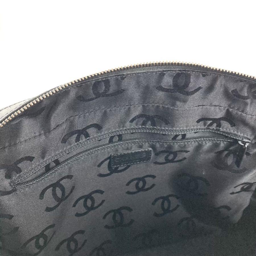 CHANEL シャネル CC ココマーク ロゴ チョコバー トートバッグ カバン 肩掛け ショルダーバッグ ブラック ユニセックス【中古】 | CHANEL | 06