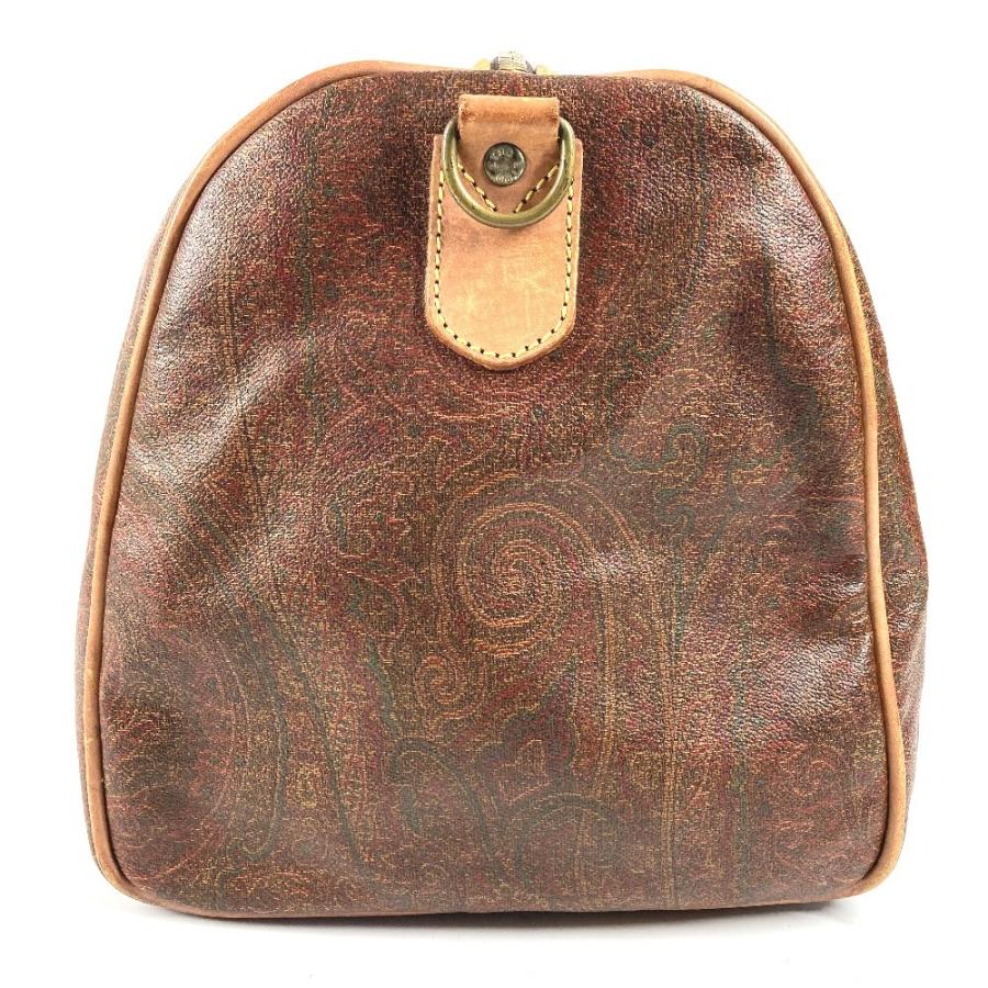 ETRO エトロ ペイズリー柄 ロゴ ハンドバッグ トラベルバッグ 旅行バッグ ボストンバッグ ブラウン ユニセックス【中古】 | ETRO | 02