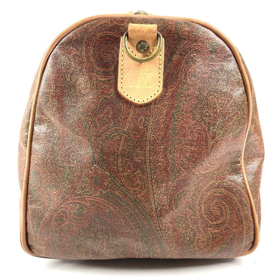 ETRO エトロ ペイズリー柄 ロゴ ハンドバッグ トラベルバッグ 旅行バッグ ボストンバッグ ブラウン ユニセックス【中古】 | ETRO | 03