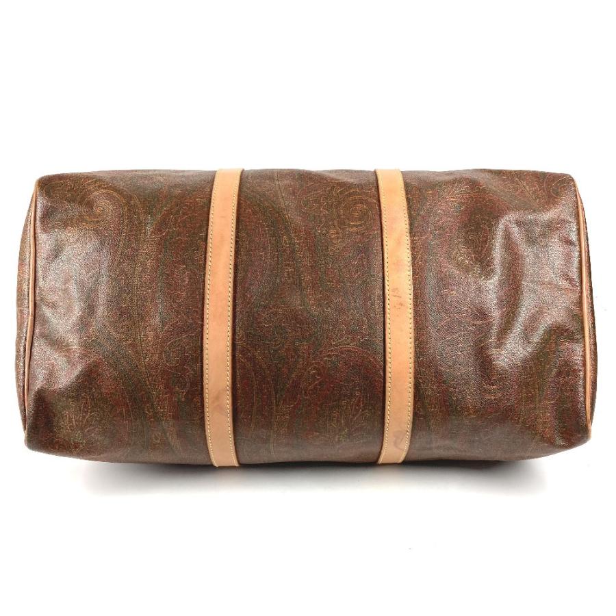 ETRO エトロ ペイズリー柄 ロゴ ハンドバッグ トラベルバッグ 旅行バッグ ボストンバッグ ブラウン ユニセックス【中古】 | ETRO | 04