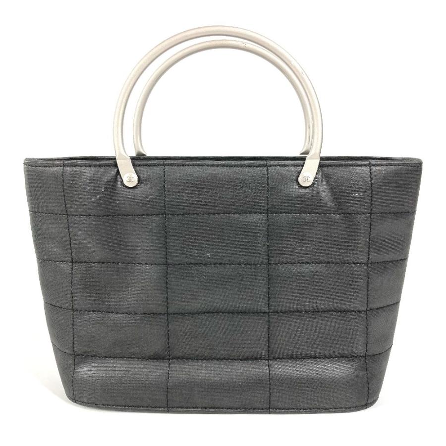 CHANEL シャネル メタルハンドル チョコバー カバン トートバッグ ハンドバッグ グレー レディース【中古】 | CHANEL | 02