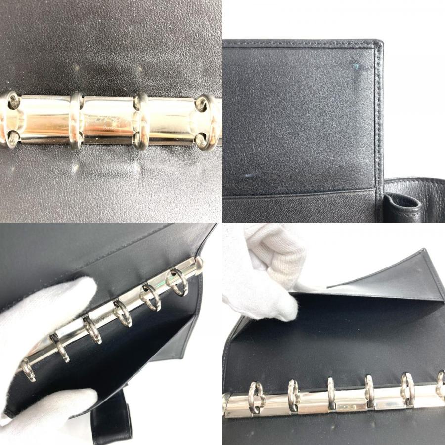 CARTIER カルティエ トリニティ ロゴ システム手帳 ステーショナリー 手帳カバー ブラック ユニセックス【中古】 | Cartier | 07