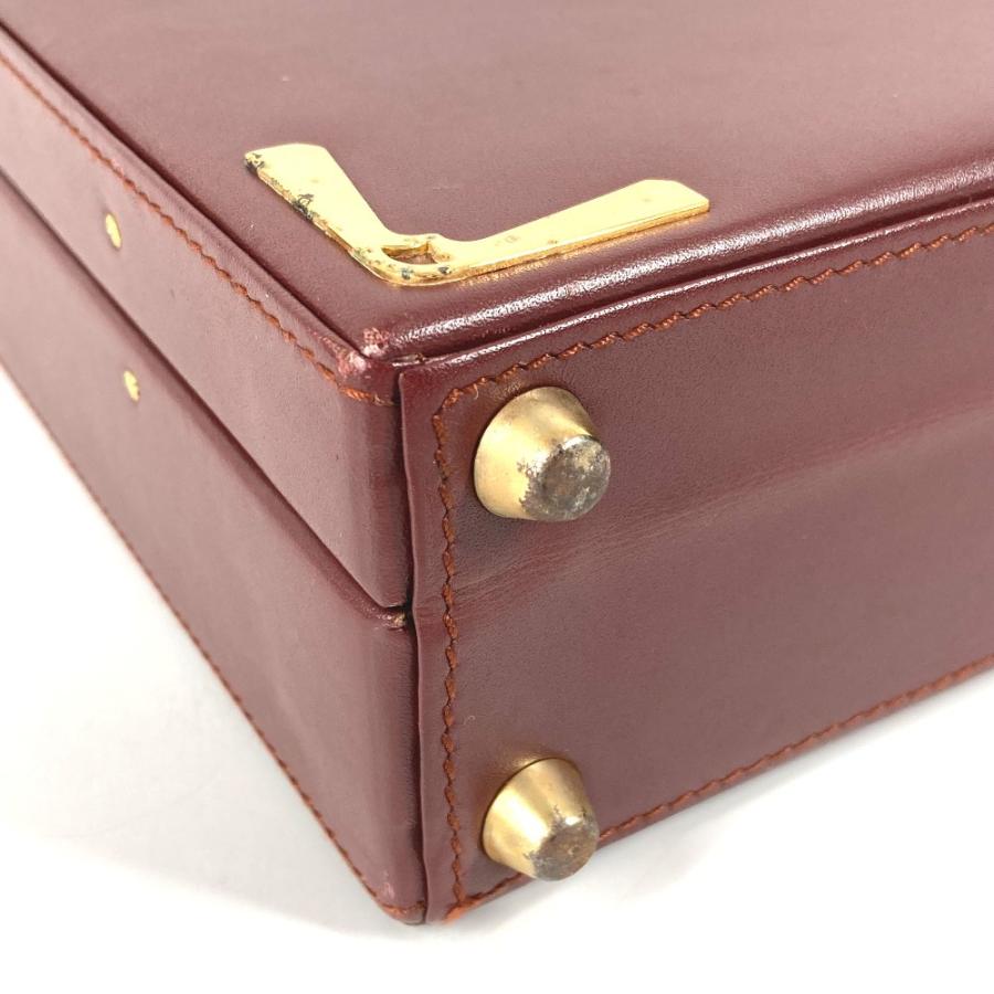CARTIER カルティエ アタッシュケース カバン ハンドバッグ トートバッグ ロゴ マストライン ビジネスバッグ ワインレッド 【中古】 | Cartier | 06