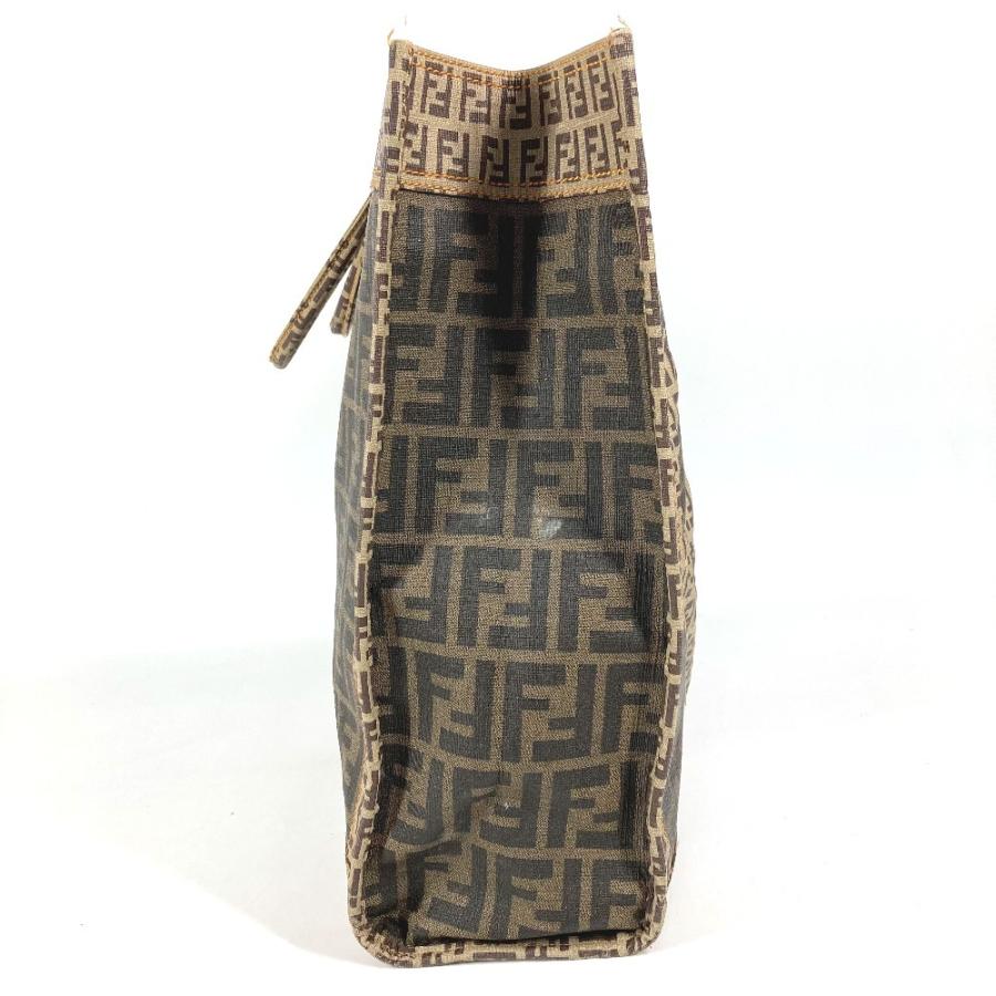 FENDI フェンディ 8BH184 ズッカ ズッキーノ 肩掛け トートバッグ カバン ポーチ付き ショルダーバッグ ブラウン ユニセックス【中古】 | FENDI | 03