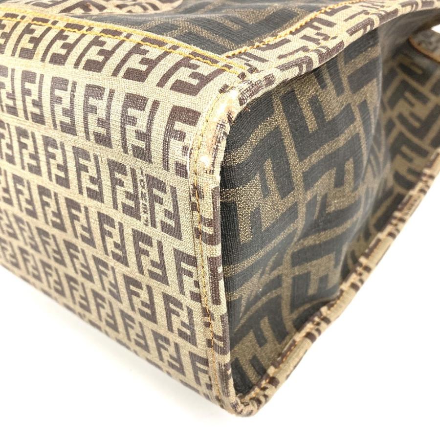 FENDI フェンディ 8BH184 ズッカ ズッキーノ 肩掛け トートバッグ カバン ポーチ付き ショルダーバッグ ブラウン ユニセックス【中古】 | FENDI | 05