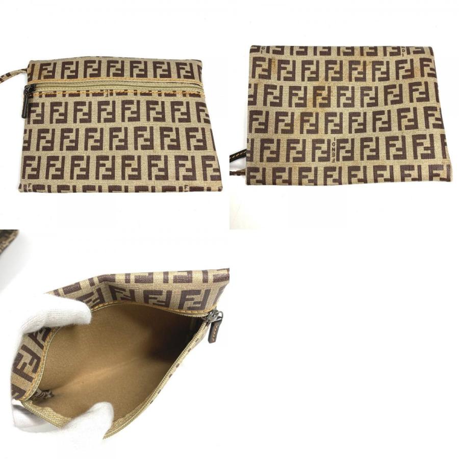 FENDI フェンディ 8BH184 ズッカ ズッキーノ 肩掛け トートバッグ カバン ポーチ付き ショルダーバッグ ブラウン ユニセックス【中古】 | FENDI | 09
