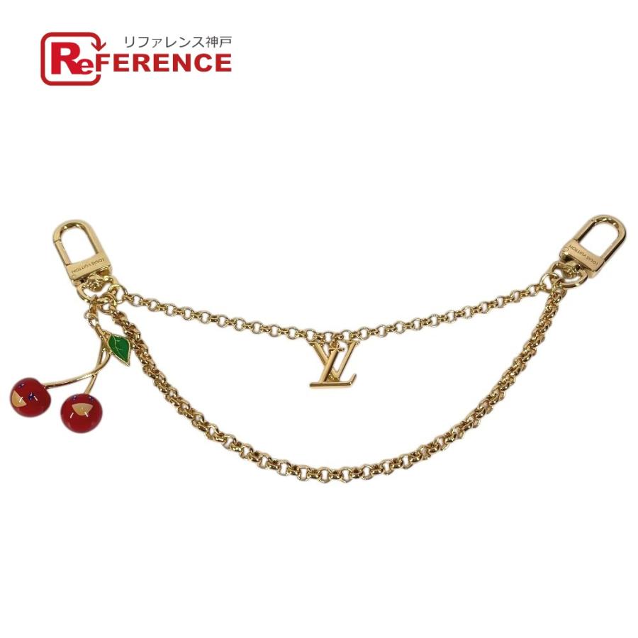 未使用 LOUIS VUITTON ルイヴィトン M02598 バッグチェーンチェリー バッグチャーム LV×TM 村上隆   キーホルダー ゴールド【中古】 | LOUIS VUITTON