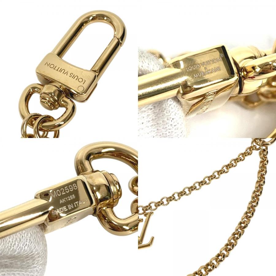 未使用 LOUIS VUITTON ルイヴィトン M02598 バッグチェーンチェリー バッグチャーム LV×TM 村上隆   キーホルダー ゴールド【中古】 | LOUIS VUITTON | 08
