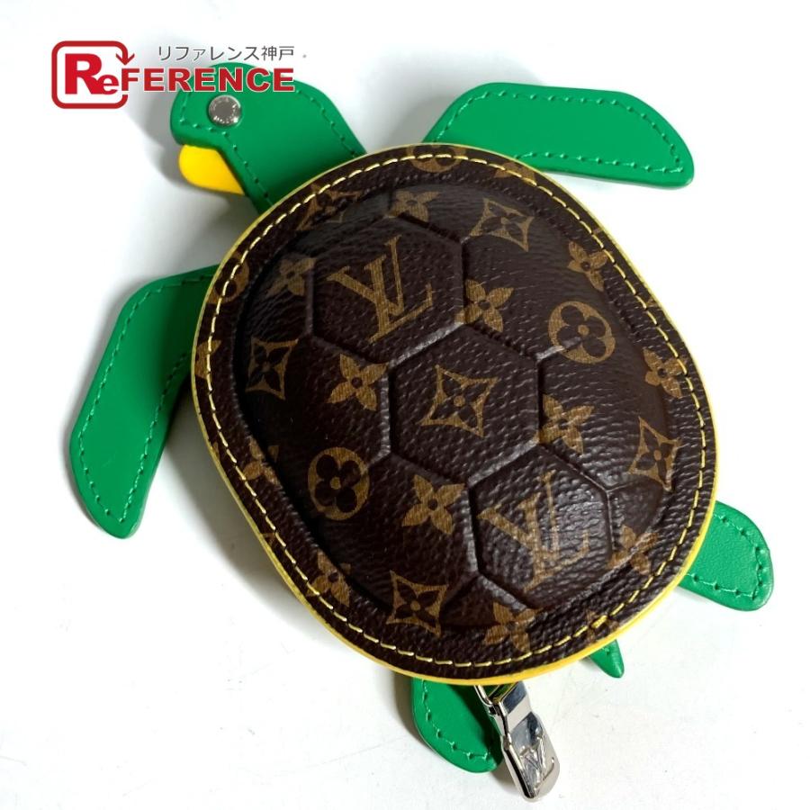 新品同様 LOUIS VUITTON ルイヴィトン キーホルダー LV タートル バッグチャーム ポーチ  モノグラム 亀 キーホルダー M01471 【中古】 | LOUIS VUITTON