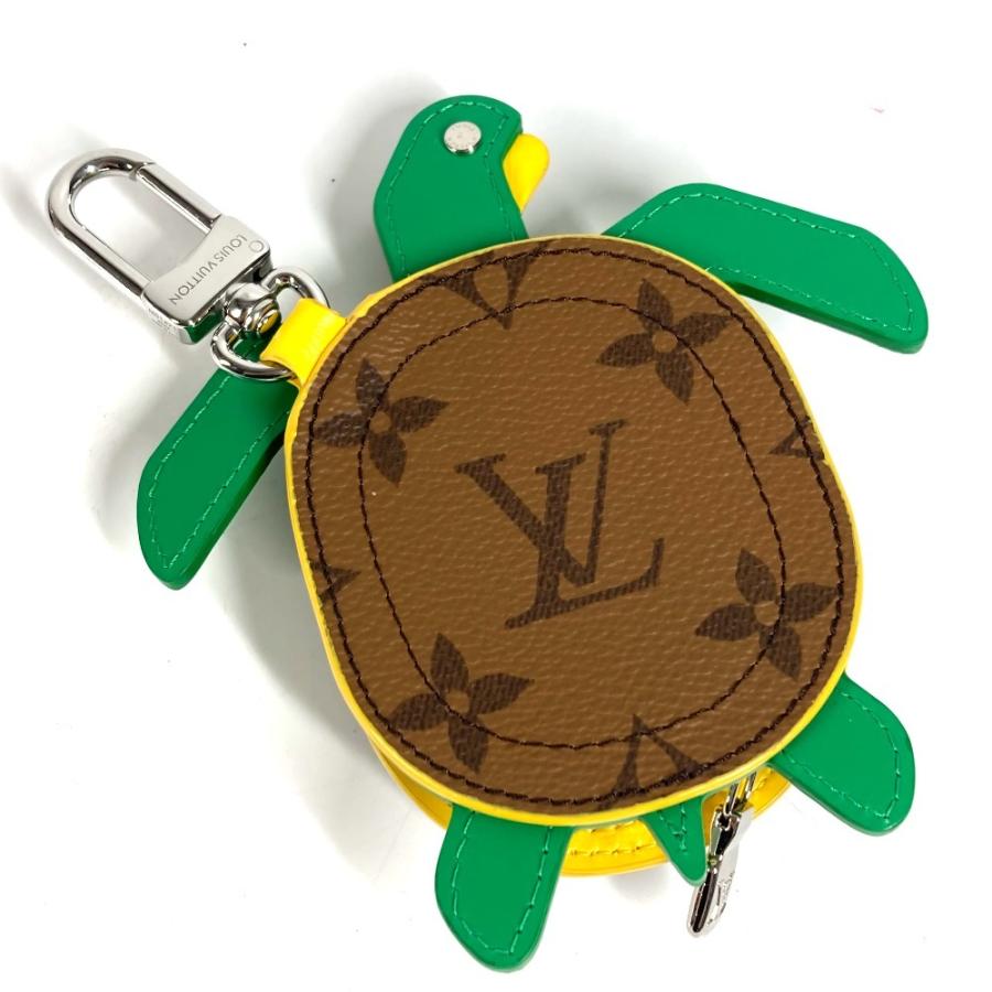 新品同様 LOUIS VUITTON ルイヴィトン キーホルダー LV タートル バッグチャーム ポーチ  モノグラム 亀 キーホルダー M01471 【中古】 | LOUIS VUITTON | 01