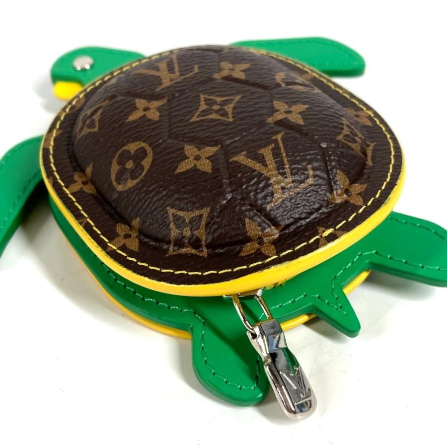 新品同様 LOUIS VUITTON ルイヴィトン キーホルダー LV タートル バッグチャーム ポーチ  モノグラム 亀 キーホルダー M01471 【中古】 | LOUIS VUITTON | 03