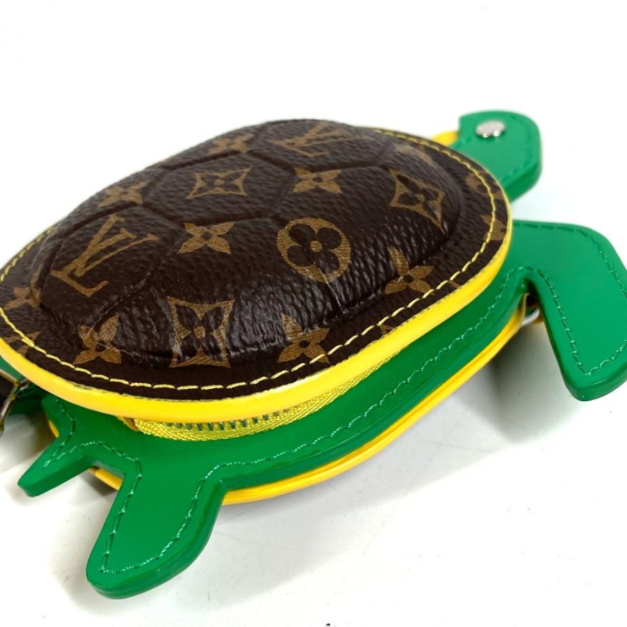 新品同様 LOUIS VUITTON ルイヴィトン キーホルダー LV タートル バッグチャーム ポーチ  モノグラム 亀 キーホルダー M01471 【中古】 | LOUIS VUITTON | 04