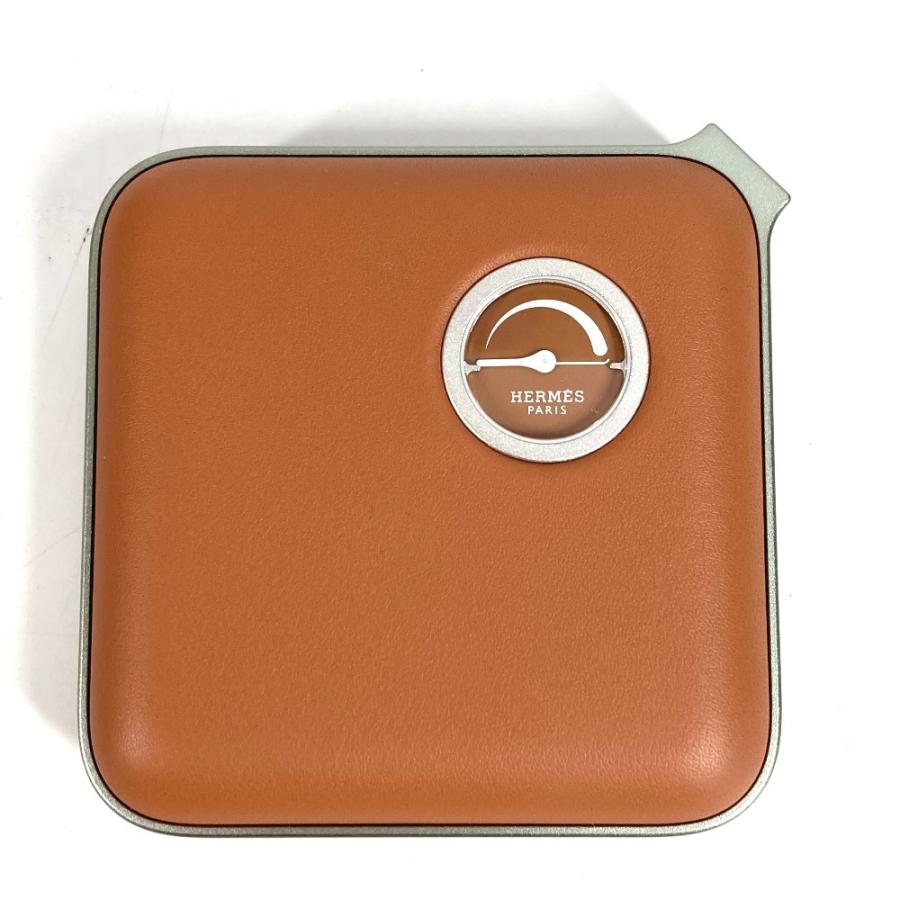 新品同様 HERMES エルメス ヴォルトH volt'H  ミニ 充電器 モバイルバッテリー インテリア 雑貨 ブラウン ユニセックス【中古】 | HERMES | 01