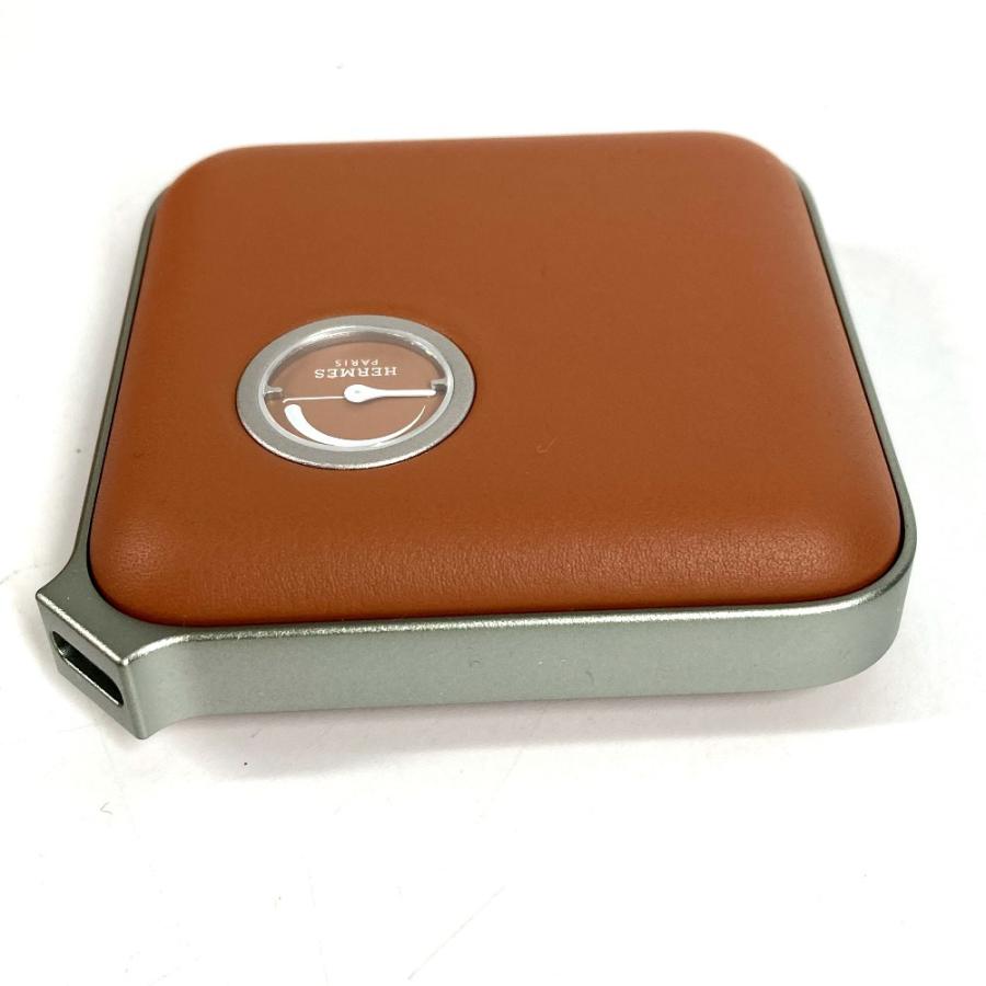 新品同様 HERMES エルメス ヴォルトH volt'H  ミニ 充電器 モバイルバッテリー インテリア 雑貨 ブラウン ユニセックス【中古】 | HERMES | 03