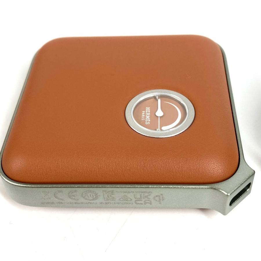 新品同様 HERMES エルメス ヴォルトH volt'H  ミニ 充電器 モバイルバッテリー インテリア 雑貨 ブラウン ユニセックス【中古】 | HERMES | 04