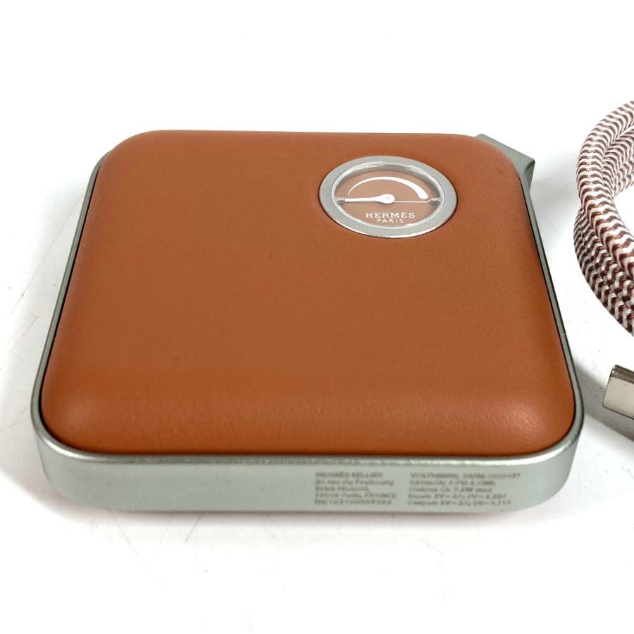 新品同様 HERMES エルメス ヴォルトH volt'H  ミニ 充電器 モバイルバッテリー インテリア 雑貨 ブラウン ユニセックス【中古】 | HERMES | 06