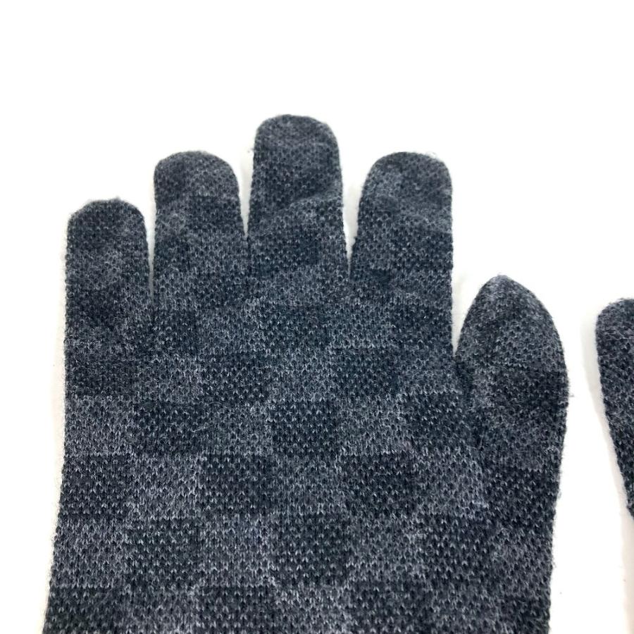 LOUIS VUITTON ルイヴィトン M77992 グローブ ネオ プティ ダミエ　グローブ ダミエグラフィット 手袋 ブラック【中古】 | LOUIS VUITTON | 02