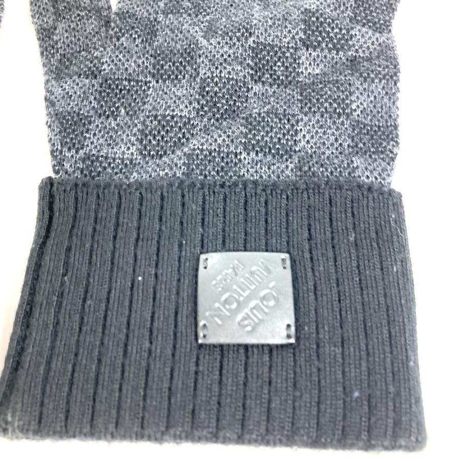 LOUIS VUITTON ルイヴィトン M77992 グローブ ネオ プティ ダミエ　グローブ ダミエグラフィット 手袋 ブラック【中古】 | LOUIS VUITTON | 05