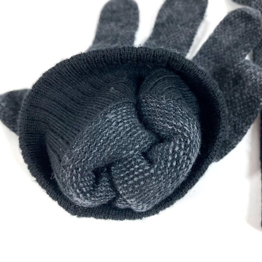 LOUIS VUITTON ルイヴィトン M77992 グローブ ネオ プティ ダミエ　グローブ ダミエグラフィット 手袋 ブラック【中古】 | LOUIS VUITTON | 06