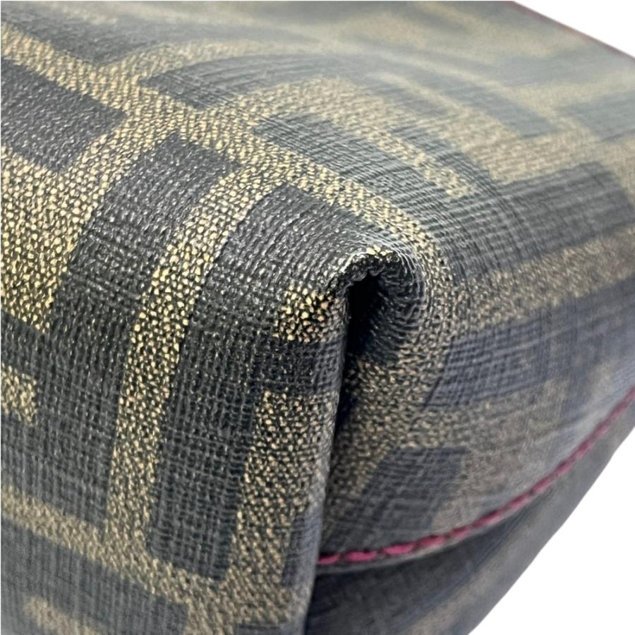 FENDI フェンディ 7N0038  ズッカ ロゴ てんとう虫 ポーチ 小物入れ 収納 化粧ポーチ ブラウン ユニセックス【中古】 | FENDI | 05