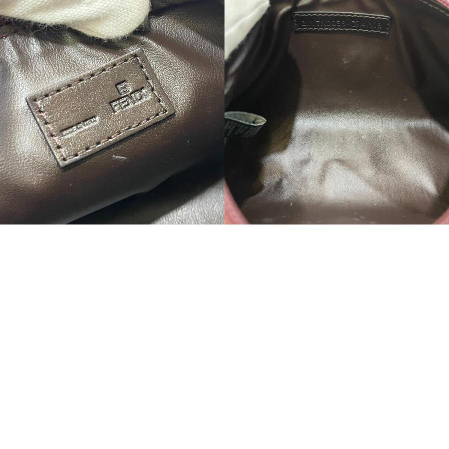 FENDI フェンディ 7N0038  ズッカ ロゴ てんとう虫 ポーチ 小物入れ 収納 化粧ポーチ ブラウン ユニセックス【中古】 | FENDI | 09