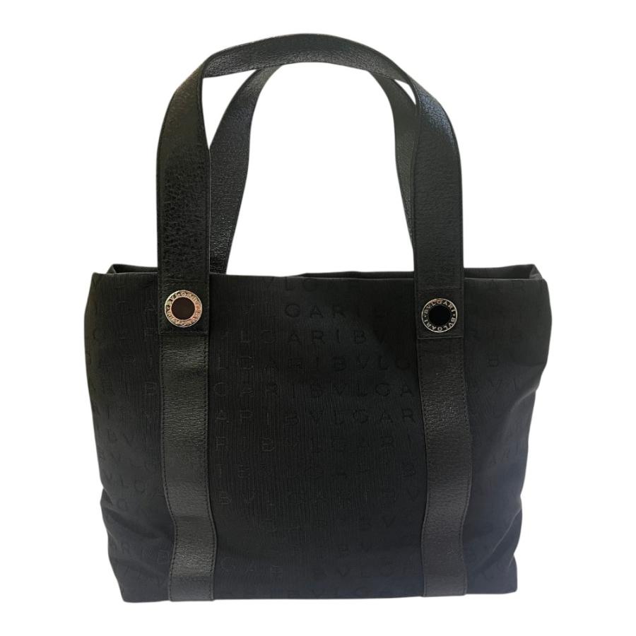 BVLGARI ブルガリ ロゴマニア カバン ミニ トートバッグ 総柄 ハンドバッグ ユニセックス【中古】 | BVLGARI | 01