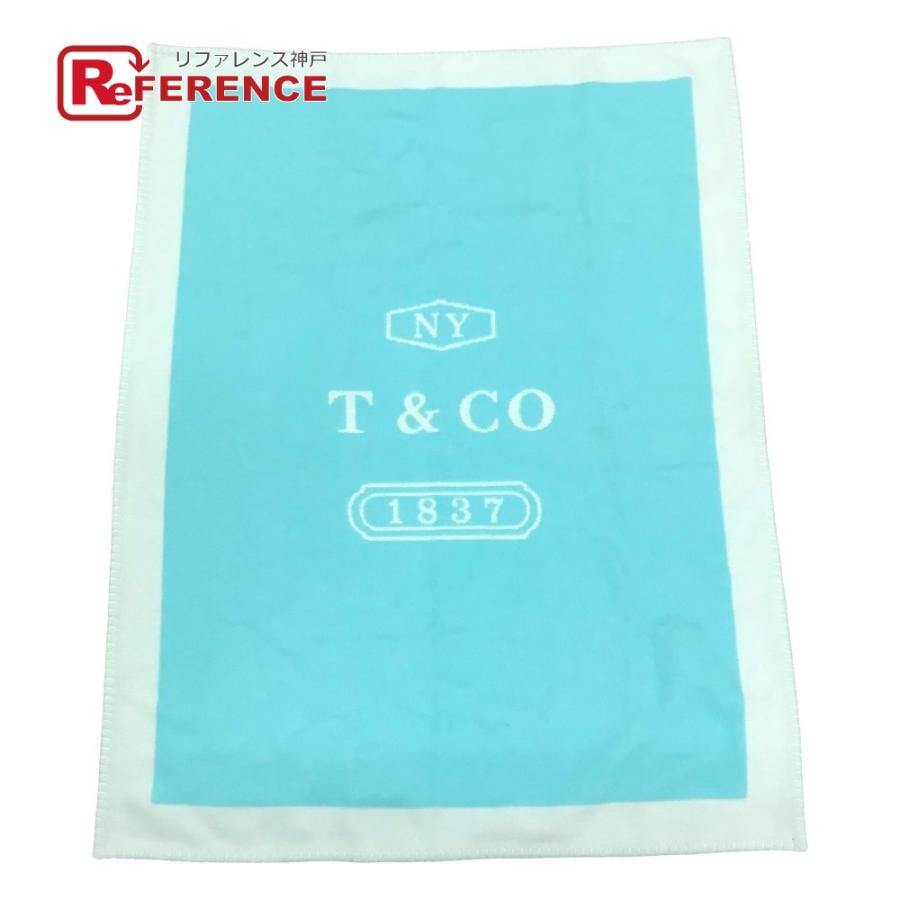 TIFFANY&Co. ティファニー ロゴ 毛布 インテリア ひざかけ フリンジ ブランケット ブルー ユニセックス【中古】 | TIFFANY&Co.