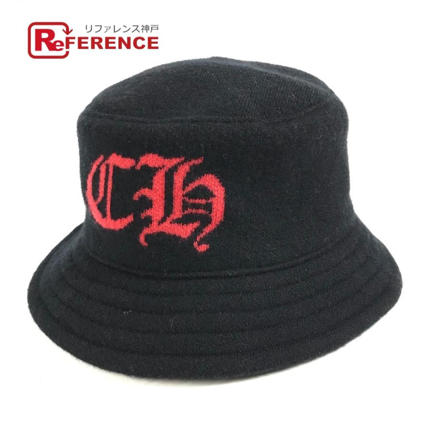 美品 CHROME HEARTS クロムハーツ CH ロゴ ハット帽 帽子 バケットハット ボブハット ニットハット ハット ブラック ユニセックス【中古】 | 
