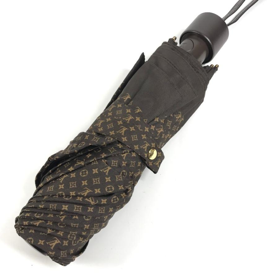 LOUIS VUITTON ルイヴィトン パラプリュイ  アンブレラ 折り畳み傘 折りたたみ傘 ポーチ付き モノグラム 傘 ブラウン ユニセックス【中古】 | LOUIS VUITTON | 01