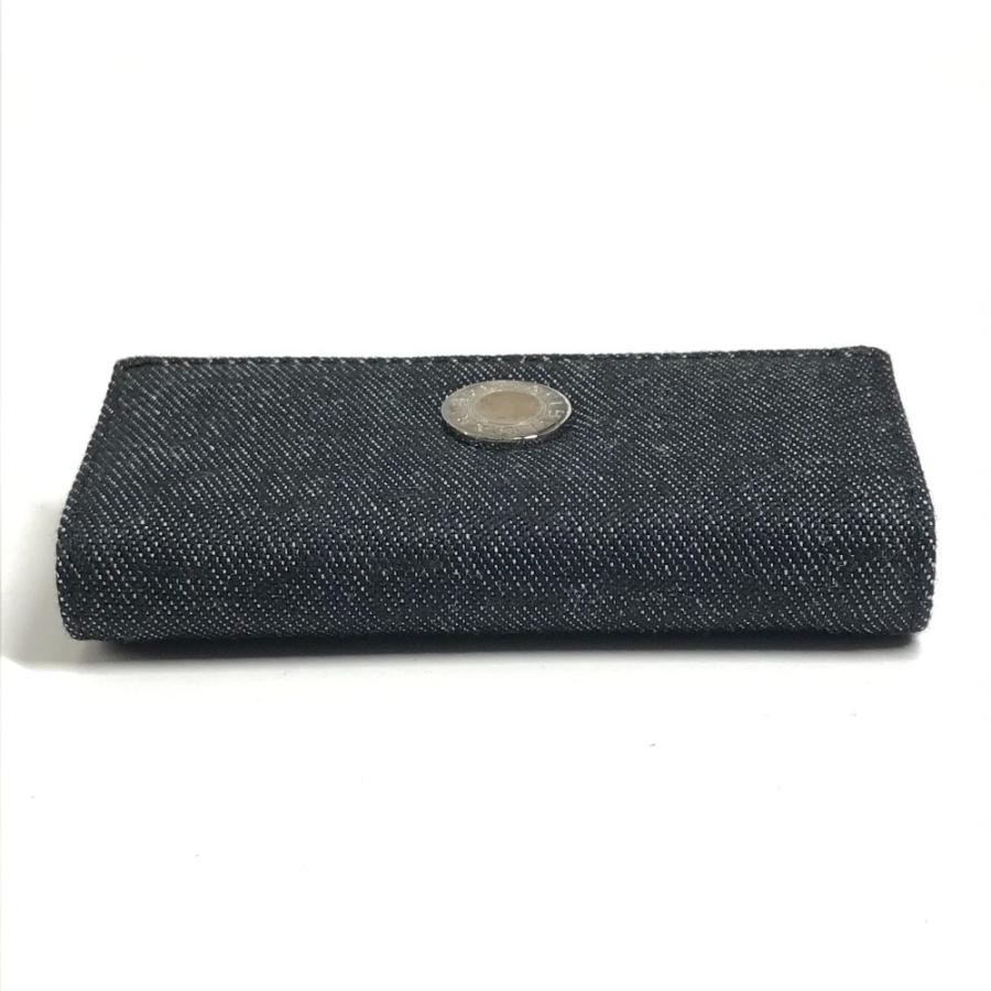 美品 BVLGARI ブルガリ ロゴ デニム 6連 6P 鍵 キーケース ブラック ユニセックス【中古】 | BVLGARI | 05