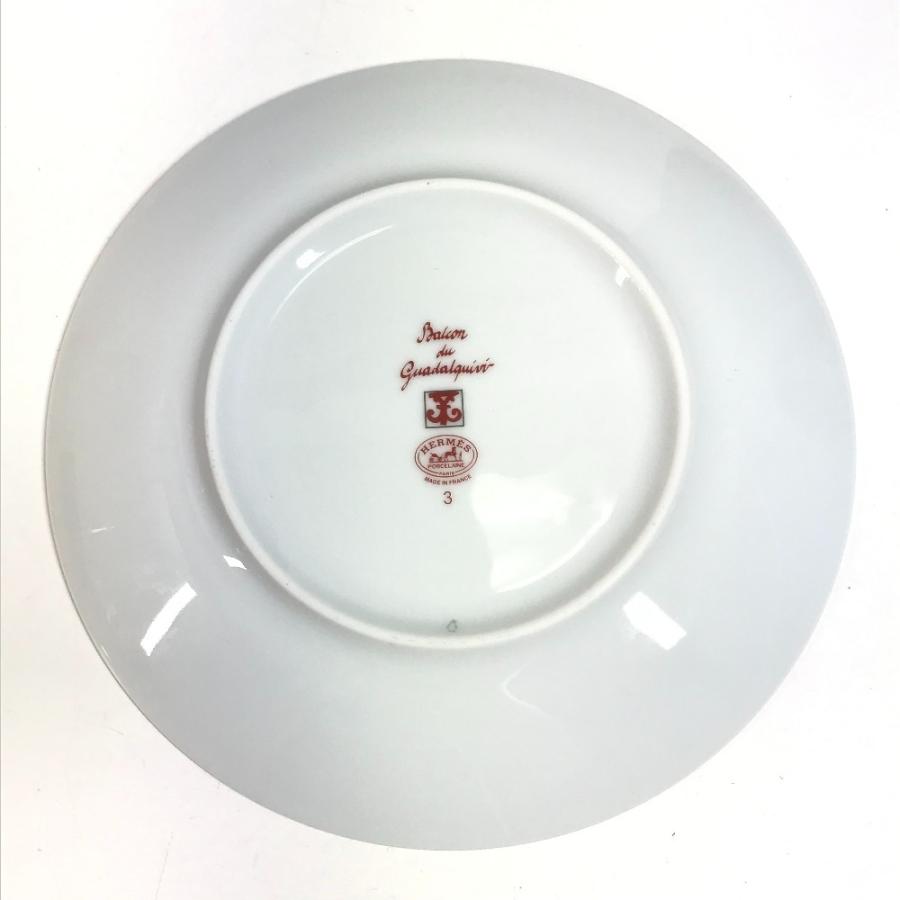 未使用 HERMES エルメス ガダルキヴィール 17ｃｍ  プレート 食器 皿 お皿 レッド ユニセックス【中古】 | HERMES | 07