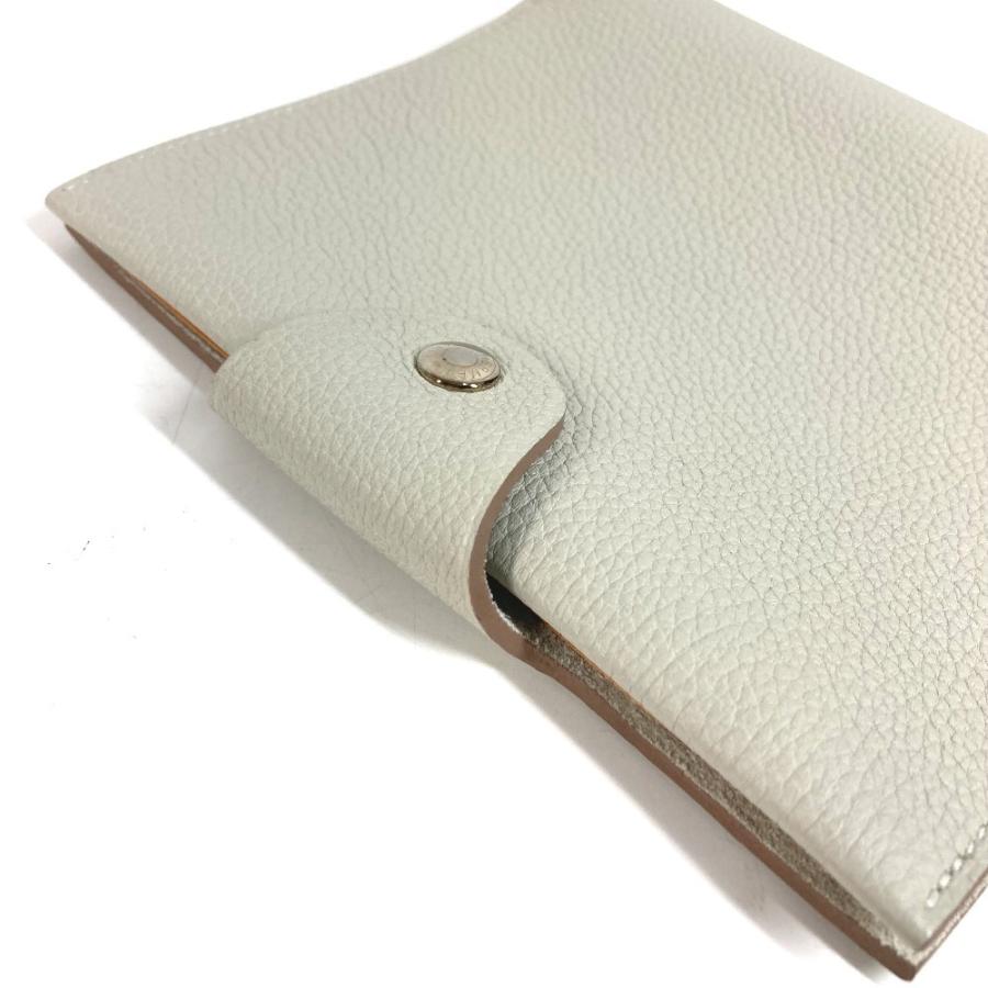 HERMES エルメス ユリス ネオ PM　ユリスネオPM ステーショナリー システム手帳 ケース ノートカバー 手帳カバー ライトグレー系 【中古】 | HERMES | 03