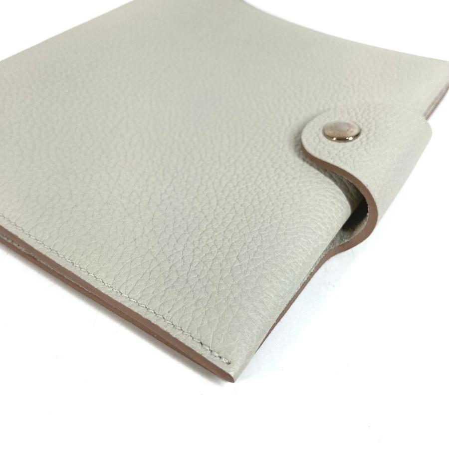 HERMES エルメス ユリス ネオ PM　ユリスネオPM ステーショナリー システム手帳 ケース ノートカバー 手帳カバー ライトグレー系 【中古】 | HERMES | 06