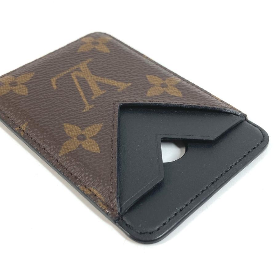 LOUIS VUITTON ルイヴィトン M13185 ポルト カルト マグネット スマホ magsafe モノグラム カードケース ブラウン ユニセックス【中古】 | LOUIS VUITTON | 04