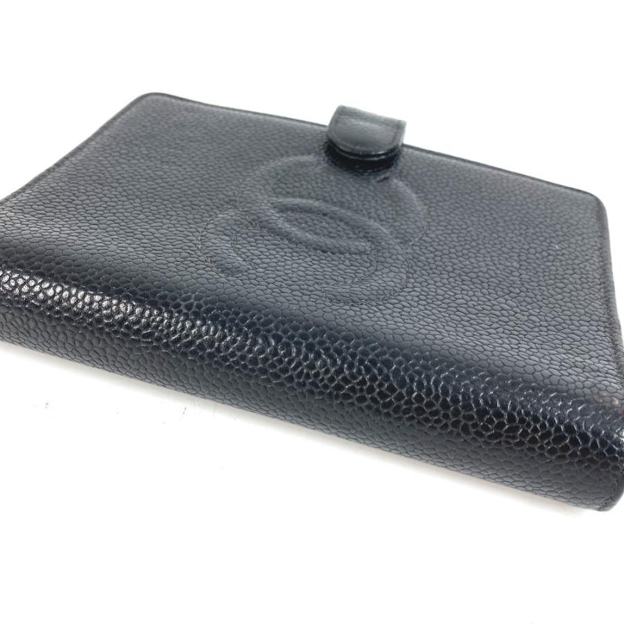 CHANEL シャネル CC ココマーク ロゴ ステーショナリー システム手帳 ケース  手帳カバー ブラック ユニセックス【中古】 | CHANEL | 05