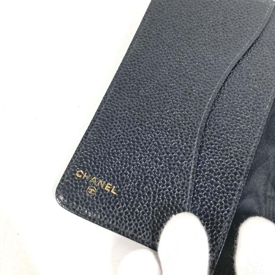 CHANEL シャネル CC ココマーク ロゴ ステーショナリー システム手帳 ケース  手帳カバー ブラック ユニセックス【中古】 | CHANEL | 07