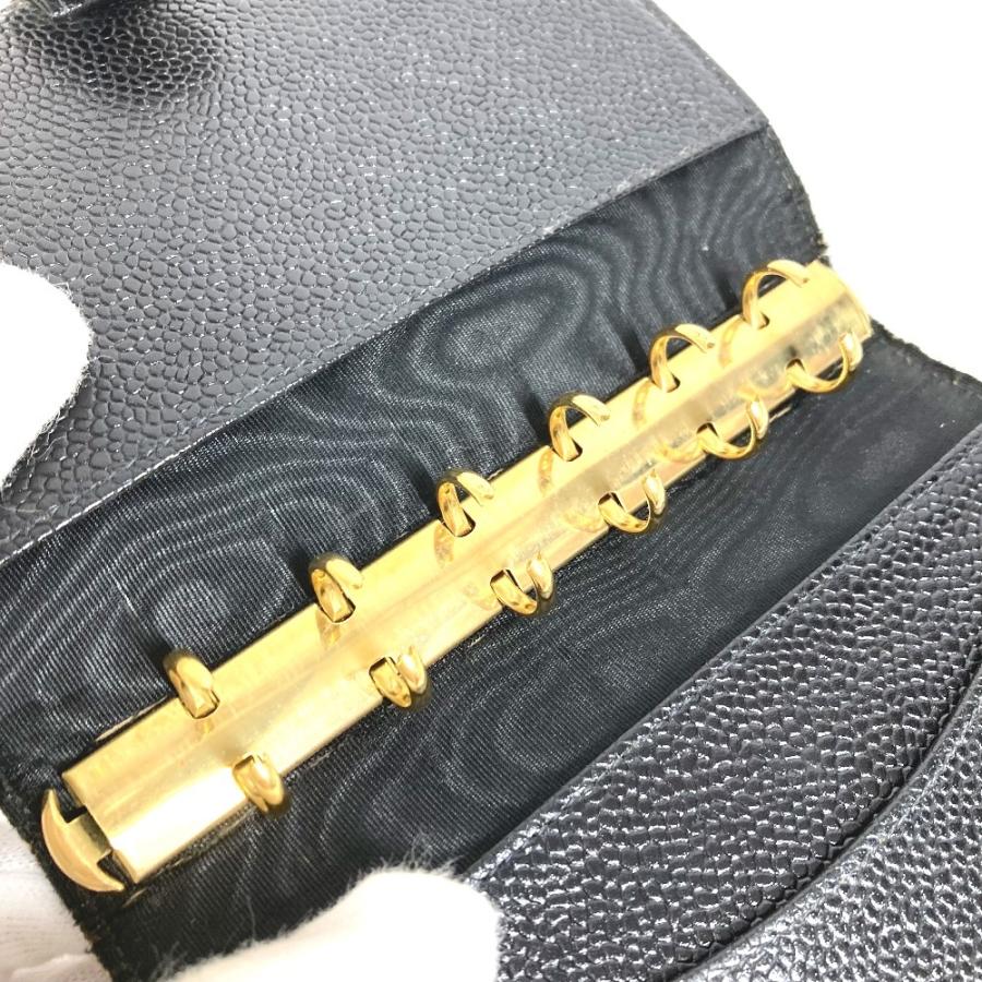 CHANEL シャネル CC ココマーク ロゴ ステーショナリー システム手帳 ケース  手帳カバー ブラック ユニセックス【中古】 | CHANEL | 08