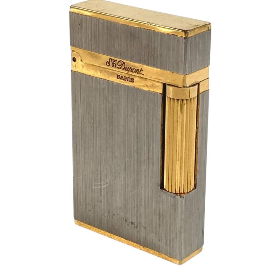 S.T.Dupont エス・テー・デュポン ライン2 ライン 2 喫煙具 タバコ 煙草 ライター ゴールド ユニセックス【中古】 |  | 01