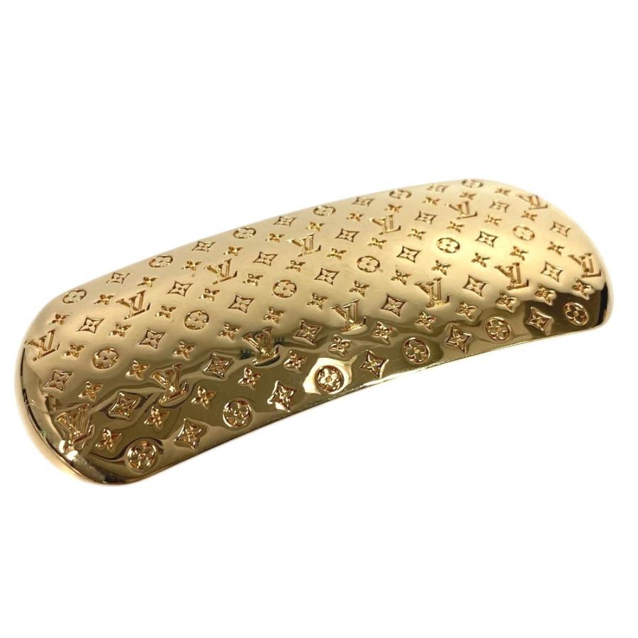 LOUIS VUITTON ルイヴィトン ナノグラム バレッタ ヘアアクセサリー 髪留め ヘアピン モノグラム バレッタ ゴールド　M80277 【中古】 | LOUIS VUITTON | 02
