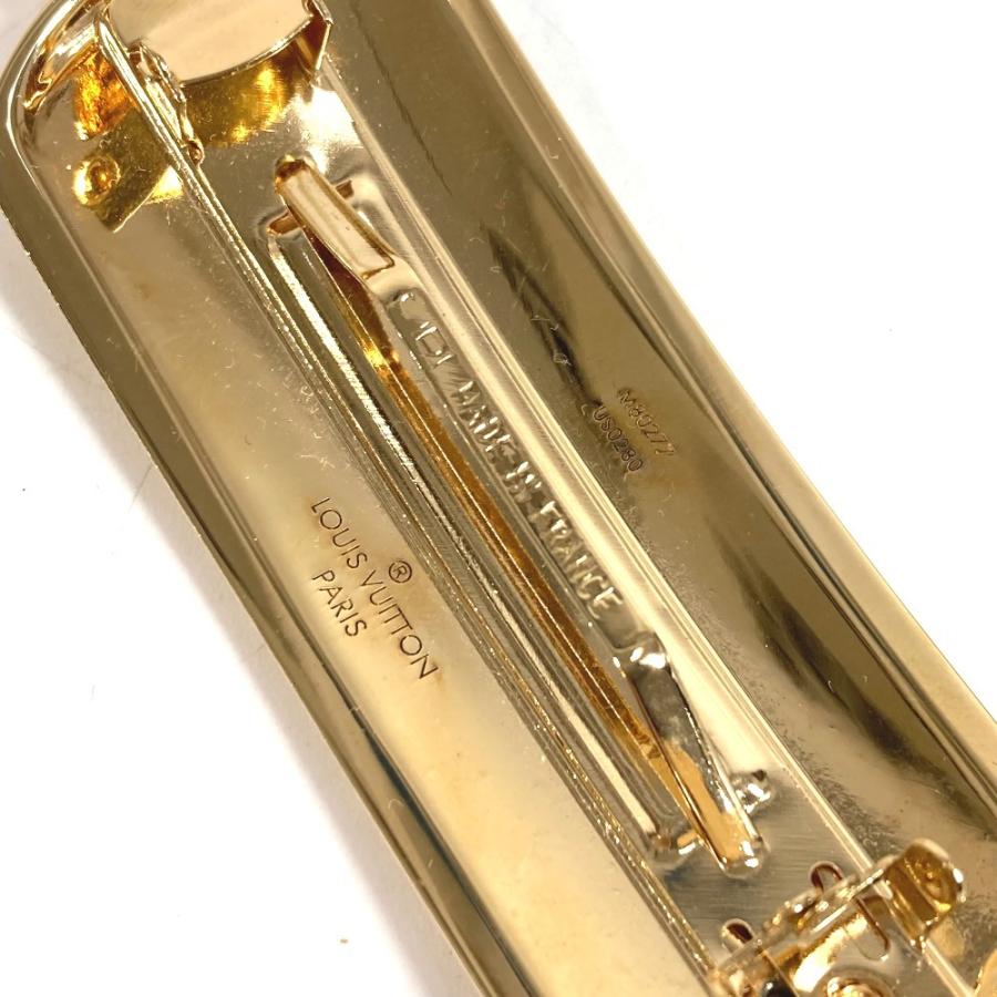 LOUIS VUITTON ルイヴィトン ナノグラム バレッタ ヘアアクセサリー 髪留め ヘアピン モノグラム バレッタ ゴールド　M80277 【中古】 | LOUIS VUITTON | 05